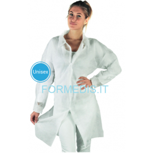 CAMICE MONOUSO IN TNT 30 GR CON CHIUSURA IN VELCRO
